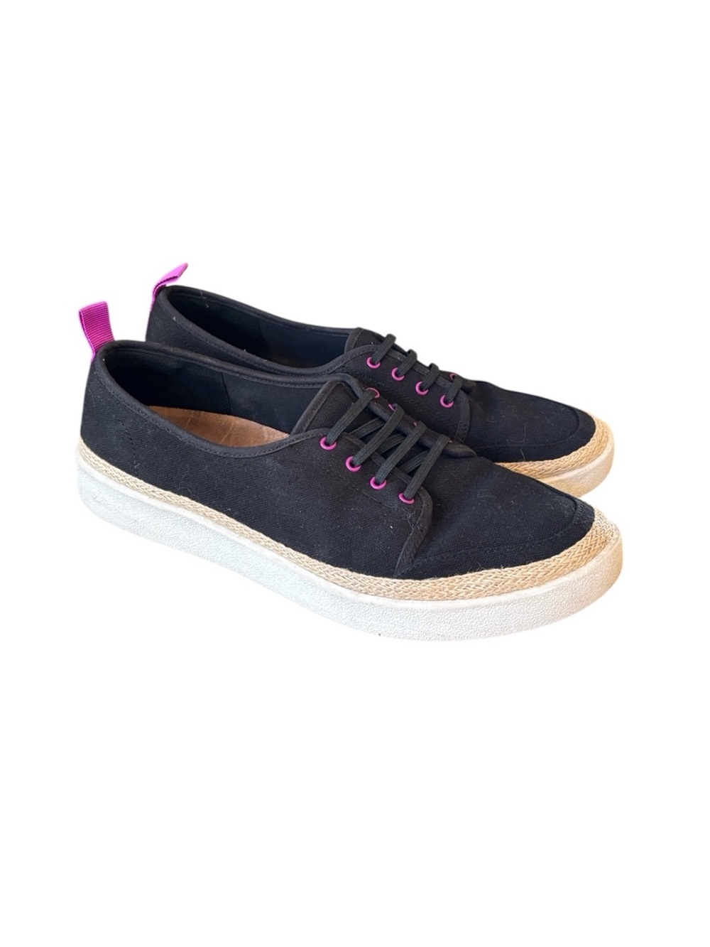 Vionic Jovie Black Slip On Canvas Sneaker Size 9